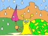 Jouer à Snail  and rain coloring