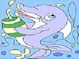 Jouer à Prettily dolphin coloring