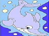 Jouer à Pretty dolphin coloring