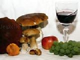 Jouer à Jigsaw: mushrooms and wine
