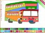 Jouer à Double decker bus coloring