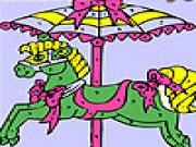 Jouer à Colorful carousel coloring