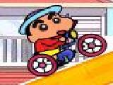 Jouer à Crayon shin chan rides bicycle