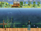 Jouer à Lake fishing: green lagoon