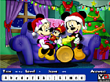 Jouer à Mickey christmas hidden letters