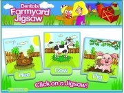Jouer à Dentots farmyard jigsaw