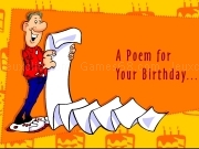 Jouer à Birthday poem card