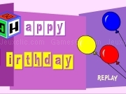 Jouer à Happy birthday balloon card