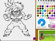 Jouer à Dragon ball Gohan coloring